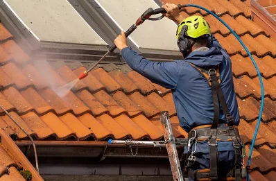 Démoussage et hydrofuge de toiture à Salérans